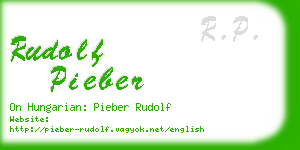 rudolf pieber business card